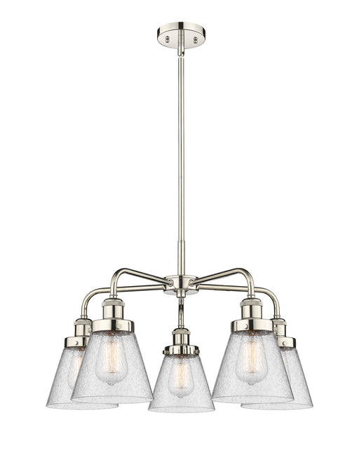 Innovations - 916-5CR-PN-G64 - Five Light Chandelier - Downtown Urban - Polished Nickel