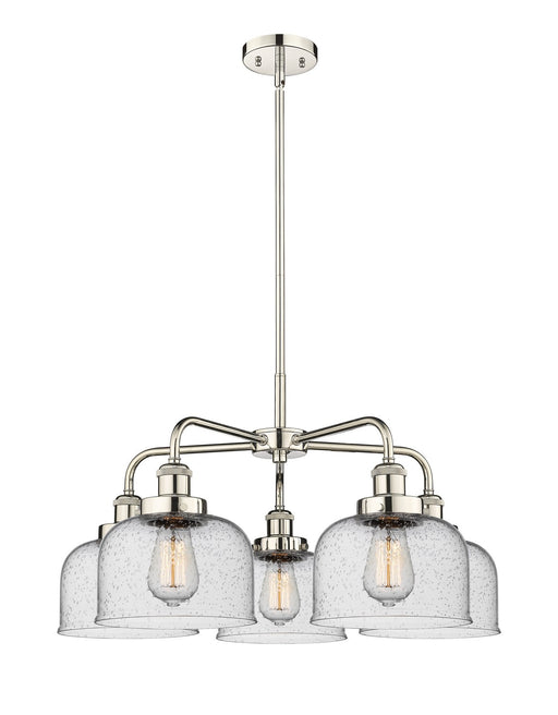 Innovations - 916-5CR-PN-G74 - Five Light Chandelier - Downtown Urban - Polished Nickel