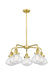 Innovations - 916-5CR-SG-G324 - Five Light Chandelier - Downtown Urban - Satin Gold