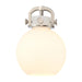 Innovations - G410-7WH - Shade - Downtown Urban - Cased Matte White Newton Sphere