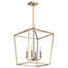 Nuvo Lighting - 60-7931 - Four Light Pendant - Emma - Burnished Brass