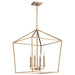 Nuvo Lighting - 60-7932 - Four Light Pendant - Emma - Burnished Brass