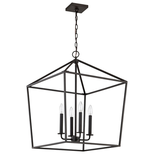 Emma Four Light Pendant Matte Black