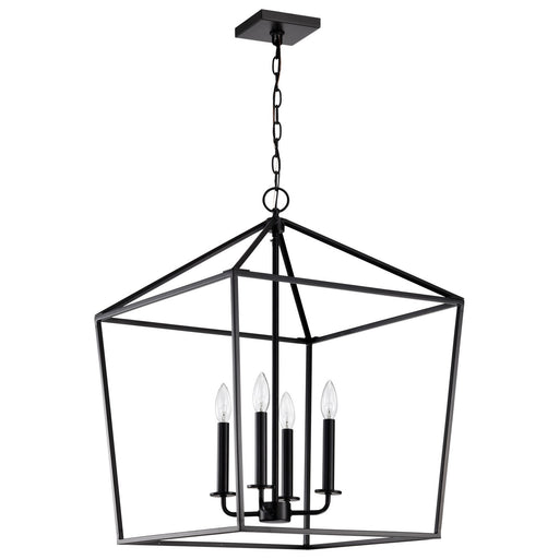 Emma Four Light Pendant Matte Black