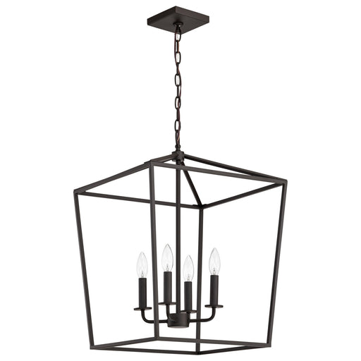 Emma Four Light Pendant Dark Bronze
