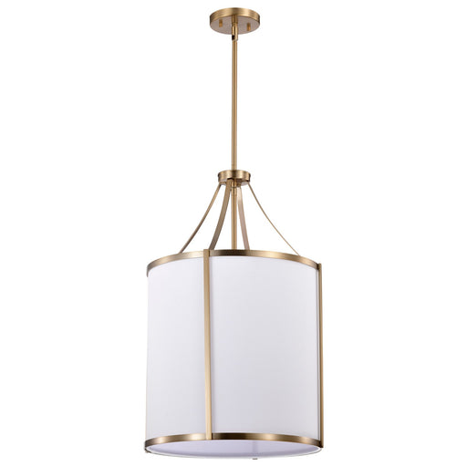 Easton Three Light Pendant Burnished Brass