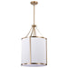 Nuvo Lighting - 60-7962 - Three Light Pendant - Easton - Burnished Brass