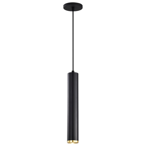 Century LED Pendant Matte Black / Brushed Brass