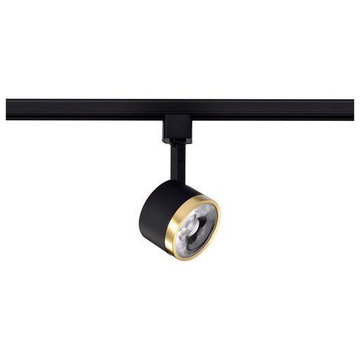 LED Track Head Matte Black / Brushed Brass