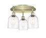 Innovations - 516-3C-AB-G558-6CL - Three Light Flush Mount - Downtown Urban - Antique Brass