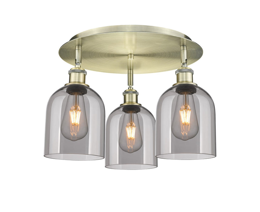 Innovations - 516-3C-AB-G558-6SM - Three Light Flush Mount - Downtown Urban - Antique Brass