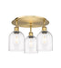 Innovations - 516-3C-BB-G558-6CL - Three Light Flush Mount - Downtown Urban - Brushed Brass