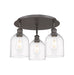 Innovations - 516-3C-OB-G558-6CL - Three Light Flush Mount - Downtown Urban - Oil Rubbed Bronze