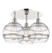 Innovations - 516-3C-PN-G556-10CL - Three Light Flush Mount - Downtown Urban - Polished Nickel