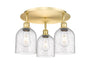 Innovations - 516-3C-SG-G558-6SDY - Three Light Flush Mount - Downtown Urban - Satin Gold