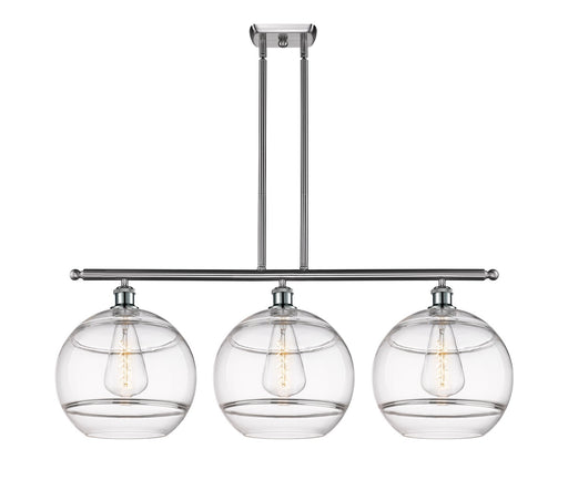 Innovations - 516-3I-SN-G556-12CL - Three Light Island Pendant - Ballston - Brushed Satin Nickel