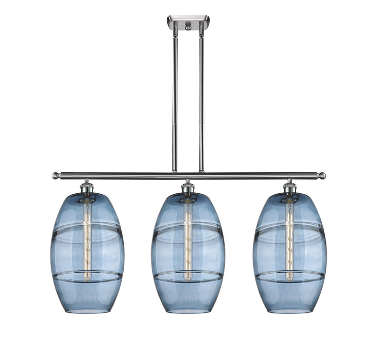 Innovations - 516-3I-SN-G557-10BL - Three Light Island Pendant - Ballston - Brushed Satin Nickel