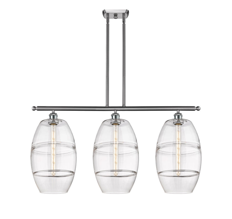 Innovations - 516-3I-SN-G557-10CL - Three Light Island Pendant - Ballston - Brushed Satin Nickel