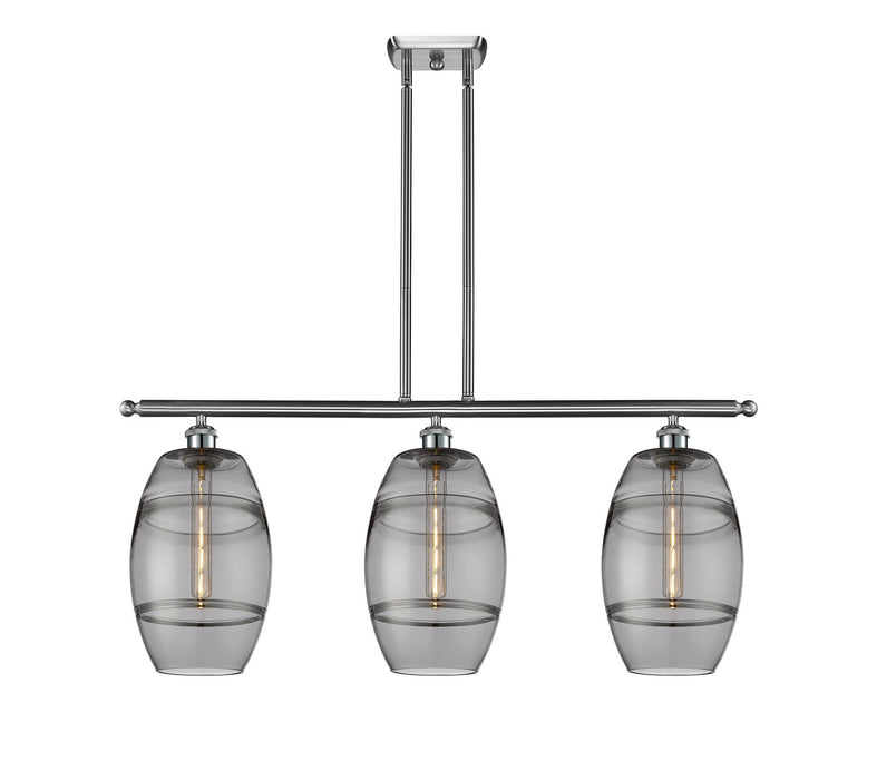 Innovations - 516-3I-SN-G557-8SM - Three Light Island Pendant - Ballston - Brushed Satin Nickel