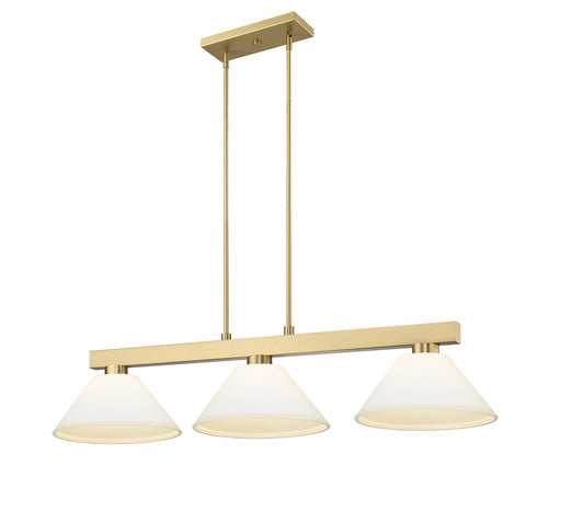 Z-Lite - 152MGLD-AMO14 - Three Light Billiard - Cobalt - Modern Gold