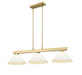 Z-Lite - 152MGLD-AMO14 - Three Light Billiard - Cobalt - Modern Gold