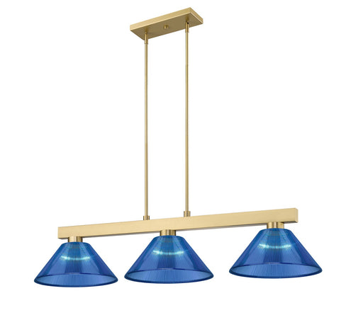 Z-Lite - 152MGLD-ARDB - Three Light Billiard - Cobalt - Modern Gold