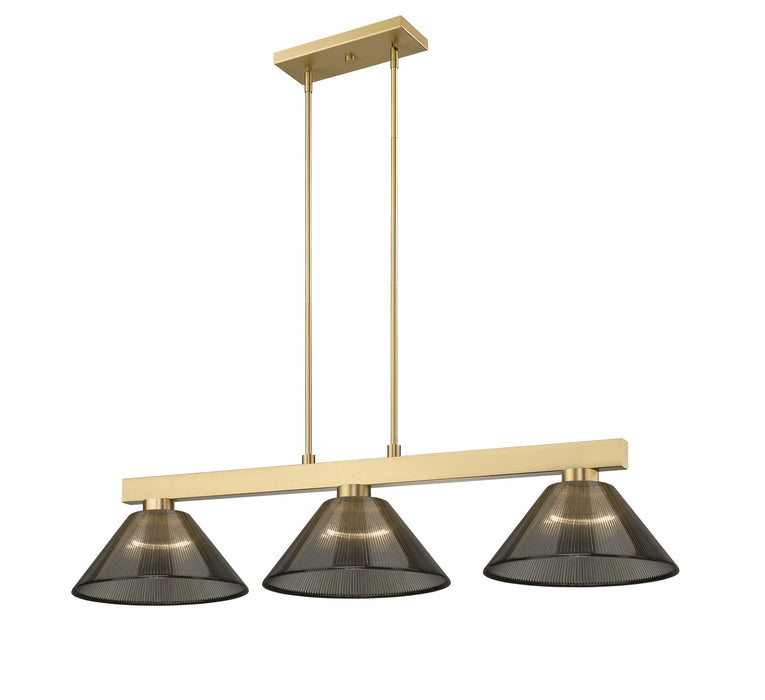 Z-Lite - 152MGLD-ARS - Three Light Billiard - Cobalt - Modern Gold