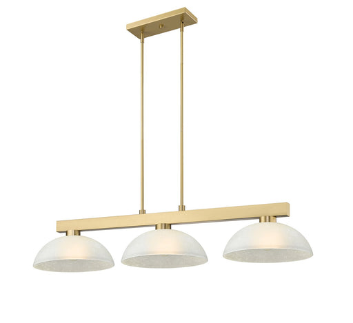 Z-Lite - 152MGLD-DWL14 - Three Light Billiard - Cobalt - Modern Gold