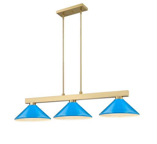 Cobalt Three Light Billiard