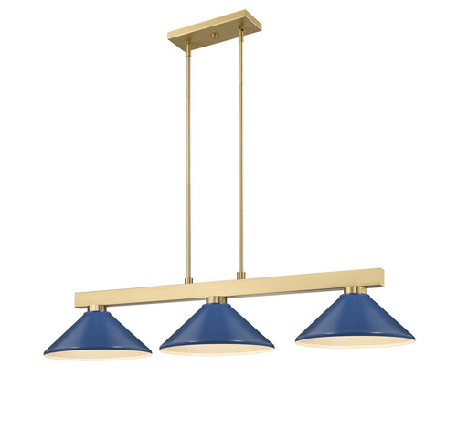 Cobalt Three Light Billiard