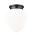 Z-Lite - 1945F12-MB - One Light Flush Mount - Gideon - Matte Black