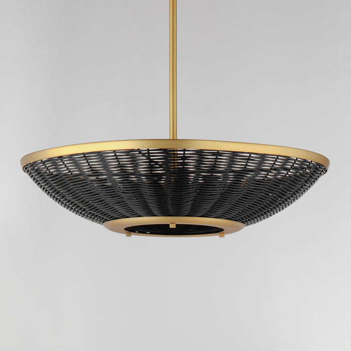 Rattan Three Light Pendant-Pendants-Maxim-Lighting Design Store