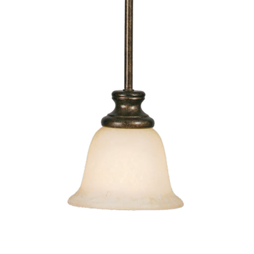 Golden - 8063-M1L BUS - One Light Mini Pendant - Heartwood - Burnt Sienna