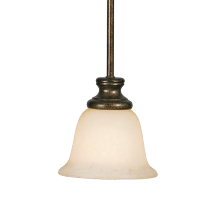 Golden - 8063-M1L BUS - One Light Mini Pendant - Heartwood - Burnt Sienna