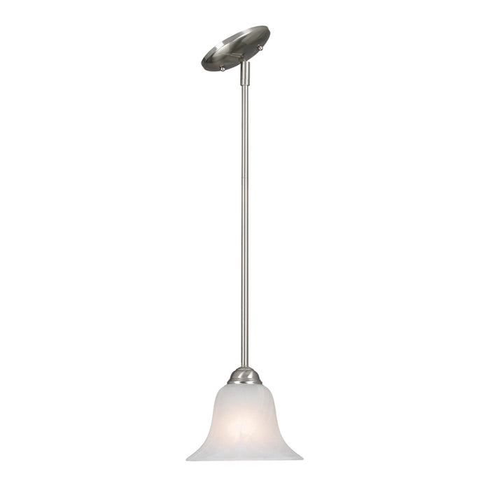 Golden - 4120 PW-MBL - One Light Mini Pendant - Chime - Pewter