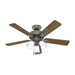 Hunter - 52779 - 44"Ceiling Fan - Swanson - Matte Silver