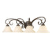 Golden - 8606-BA4 RBZ-TEA - Four Light Vanity - Homestead - Rubbed Bronze
