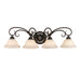 Golden - 8606-BA4 RBZ-TEA - Four Light Vanity - Homestead - Rubbed Bronze