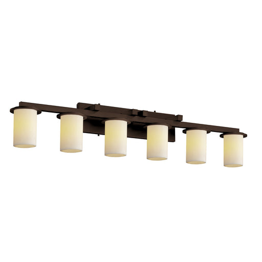 Justice Designs - CNDL-8786-10-CREM-DBRZ-LED6-4200 - LED Bath Bar - CandleAria - Dark Bronze