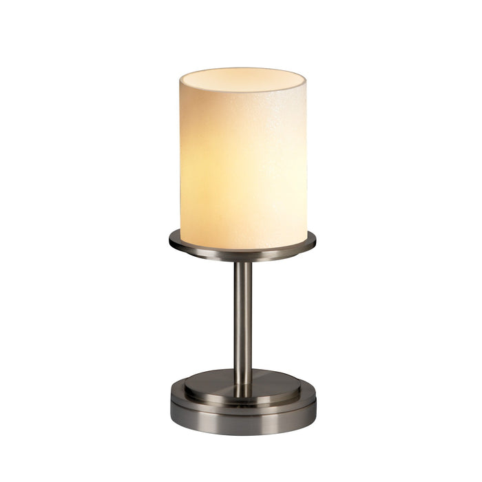 Justice Designs - CNDL-8798-10-CREM-NCKL-LED1-700 - LED Table Lamp - CandleAria - Brushed Nickel