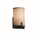 Justice Designs - FAB-5531-CREM-DBRZ - One Light Wall Sconce - Textile - Dark Bronze