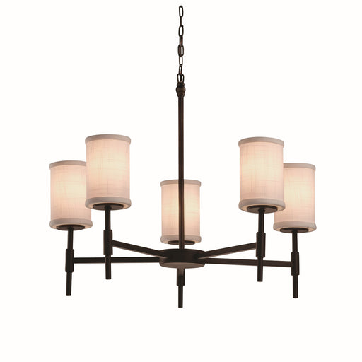 Textile LED Chandelier Dark Bronze
