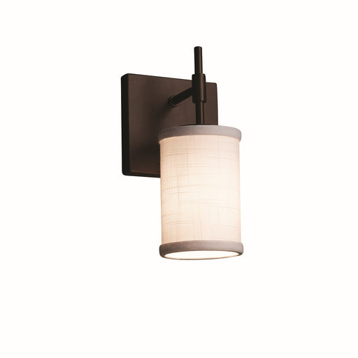 Textile LED Wall Sconce Dark Bronze