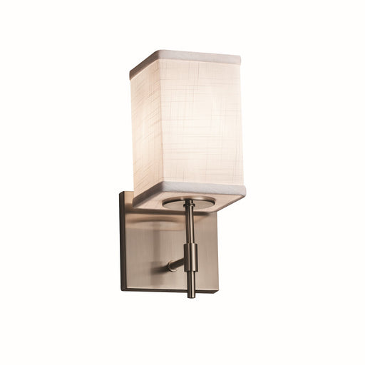Textile LED Wall Sconce Brushed Nickel