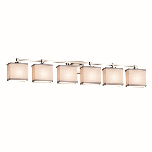 Textile LED Bath Bar Brushed Nickel