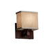 Justice Designs - FAB-8427-55-CREM-DBRZ-LED1-700 - LED Wall Sconce - Textile - Dark Bronze
