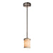 Justice Designs - FAB-8455-10-CREM-NCKL-LED1-700 - LED Pendant - Textile - Brushed Nickel