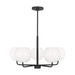 Generation Lighting. - GLC1055MBK - Five Light Chandelier - Rory - Midnight Black