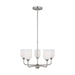 Generation Lighting. - GLC1085BS - Five Light Chandelier - Emile - Brushed Steel