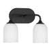 Generation Lighting. - GLV1022MBK - Two Light Vanity - Emile - Midnight Black